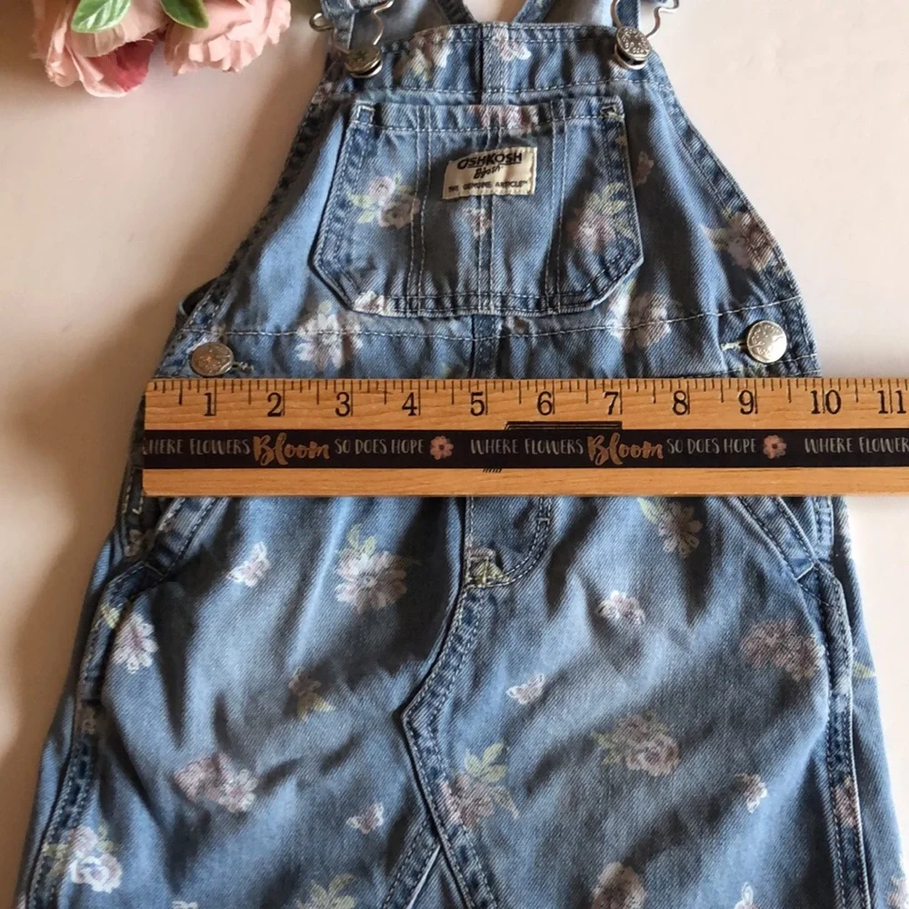 Oshkosh Floral Shortail Dress 2T Floral overall dress jumper 2T Oshkosh